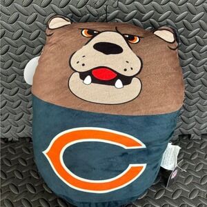 Squish Me Chicago Bears Mascot Pillow Plush Super Soft NFL Football